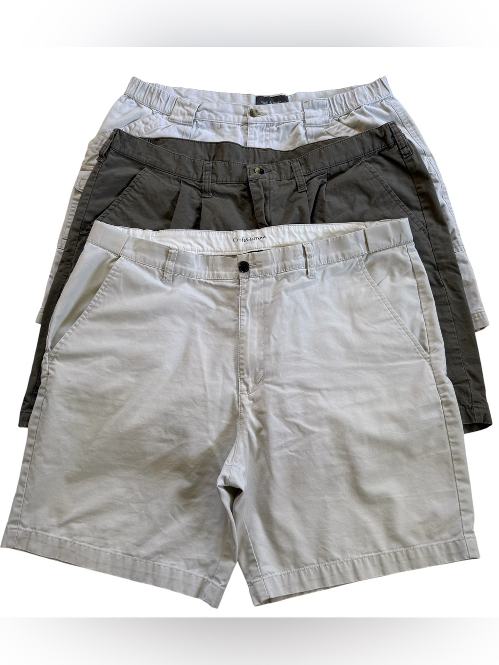 Lot of 3 Men’s Size 40 Shorts Croft & Barrow Timber Creek by Wrangler Cargo